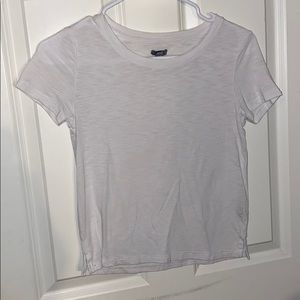 whit cropped t shirt